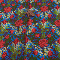 Échantillon gratuit de tissus imprimés sur mesure 100% coton avec des motifs floraux variés pour vêtements et textiles