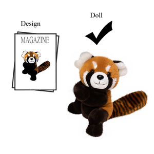 Fluffy Ngủ Đồ chơi sang trọng phim hoạt hình thú nhồi bông gấu trúc trong cái nôi mềm búp bê bé tắm Quà Tặng ISO nhà máy chất lượng cao cấp - Product Image 4