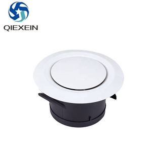 Conception moderne Conduit mural de ventilation Sortie de climatisation extérieure Système de CVC Vanne à disque de réglage de la bouche d'aération ronde Capot circulaire - Product Image 1