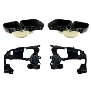 Embouts d'échappement à quatre sorties de style AMG63 pour Mercedes-Benz GLE350 / <span class=keywords><strong>450</strong></span> & GLC 2020-2024 avec adaptateur de lèvre arrière - Product Image 3