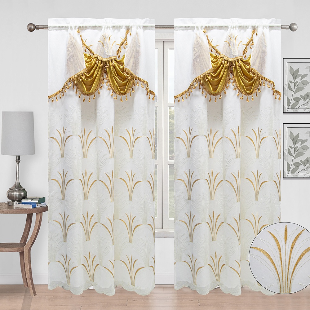 Broderie Or (2 pièces)