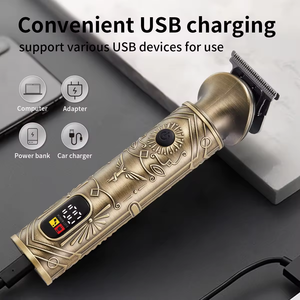 Juego De Cortadora De Pelo <span class=keywords><strong>El</strong></span>éctrica T9 Vintage Maquinas De <span class=keywords><strong>Barberia</strong></span> Afeitadora De Barba Recortadora Impermeable Para Hombres Peluquero - Product Image 3