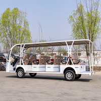 MK-14T Voiture électrique de tourisme 14 places avec contrôleur intelligent, bus électrique pour villas et complexes hôteliers