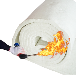 Couverture en fibre céramique 25 mm, <span class=keywords><strong>prix</strong></span> usine ISO 9001 CE, isolation thermique 1260°C 1430°C pour fours à haute température - Product Image 1