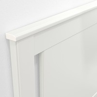Commode à 6 tiroirs moderne blanche pour chambre à coucher, double coffre de rangement avec poignées métalliques, MOQ élevé
