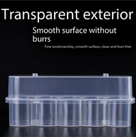 Vente en gros de boîtes de flacons transparents en PP étanches et antichoc de 2 ml/3 ml/5 ml/10 ml, lot de 10, pour le stockage