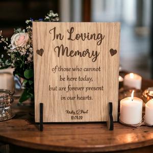 กล่องป้ายไม้สำหรับงานแต่งงานข้อความตกแต่งโต๊ะทำจากไม้สำหรับเป็นของที่ระลึกสั่งได้แบบชิ้นเดียว - Product Image 4