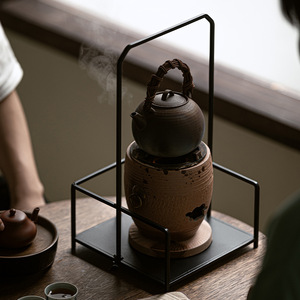 Da'an <b>Hall</b> Iron Art Cooling Rack Square Cast Iron Tea Ceremony Accessory Anti Scalding Heat Insulation <b>Mat</b> For Charcoal - Product Image 5