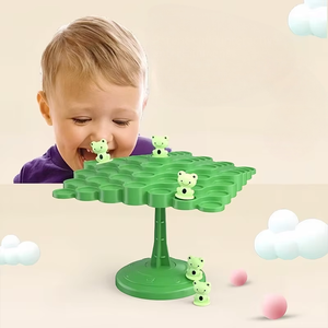 Gioco dell'Albero dell'Equilibrio con Rane, Giocattolo Educativo Impilabile per Bambini dai 5 ai <span class=keywords><strong>7</strong></span> <span class=keywords><strong>Anni</strong></span>, Gioco da Tavolo Interattivo Genitore-Figlio, Giocattolo Puzzle di Equilibrio - Product Image 4