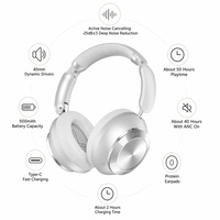Écouteurs sans fil Bluetooth TWS Y14 ANC à réduction de bruit active, écouteurs sportifs pour jeux