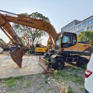 Ready to Ship HYUNDAI 210W-7 210W-9 Wheel Excavator 21 Tons Second Hand Original Korean Excavator in stock - Product Image 2