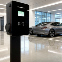 Nueva Estación de Carga para Vehículos Eléctricos Comerciales, 7/11/22kW Tipo 2 OCPP 1.6J IP54, Solución de Estacionamiento para Puntos de Trabajo, Montaje en Pared, Jinghu TA-AC-ALD2-B