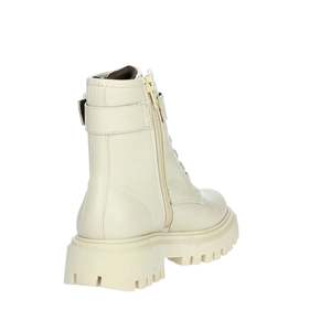 Bottes de combat pour filles, beiges, à lacets avec boucle, semelle épaisse - Product Image 3