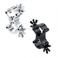 Mini pince de fixation en alliage d'aluminium 0,8 pouce (19-23) mm, coupleur pivotant modulaire portable pour charge légère, capacité 60 kg, pince de fixation pour scène