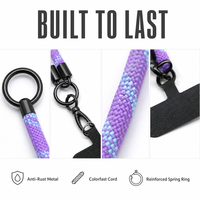 Cordon détachable pour téléphone, sangle de luxe brillante pour téléphone, sangle de téléphone portable à porter en bandoulière, sangle antivol pour téléphone