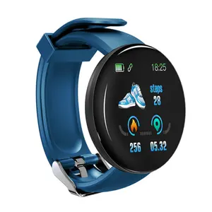 Reloj deportivo resistente al agua IP65 con carga USB, podómetro, pulsera de 1,44 pulgadas, d18, Fitness