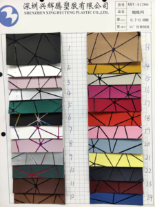 Spinnennetz geprägtes Design gewebe mit Imitation Samt besohlte matte Farbe Synthetisches Kunstleder Für Möbel/Verpackungen - Product Image 4