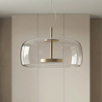 Luminaire suspendu carré en verre ambré nordique personnalisé, LED moderne, dôme en métal, pour salle à manger, îlot de cuisine, éclairage intérieur