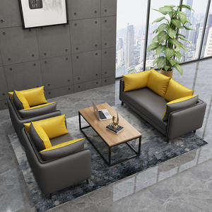 Conjunto <span class=keywords><strong>de</strong></span> Sofá y Mesa <span class=keywords><strong>de</strong></span> Centro Moderno y Sencillo para Sala <span class=keywords><strong>de</strong></span> Recepción Empresarial, Área <span class=keywords><strong>de</strong></span> Descanso para Invitados, Hotel, Salón <span class=keywords><strong>de</strong></span> Belleza, Banco - Product Image 3