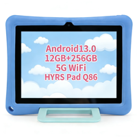 Tableta Educativa para Niños de 7 Pulgadas con Control Parental, 256 GB de ROM, Aplicaciones Educativas Precargadas, Funda Resistente Incluida, Precio al por Mayor