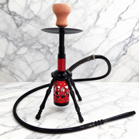 Ensemble de chicha portable multicolores avec trépied, chicha compacte, base stable, chicha élégante pour les loisirs quotidiens