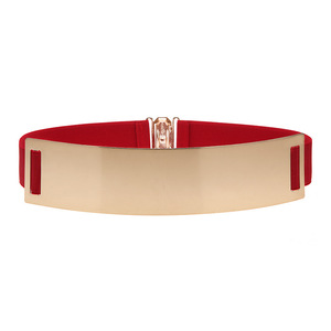 Espejo de Metal dorado de estilo coreano para mujer, vestido de <span class=keywords><strong>boda</strong></span> a juego, cinturones elásticos - Product Image 3