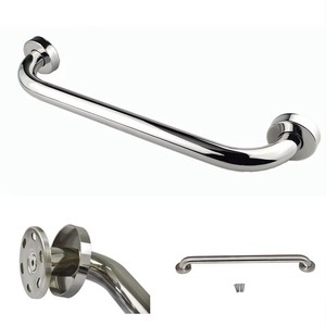 Barres <span class=keywords><strong>d</strong></span>'<span class=keywords><strong>appui</strong></span> de salle de bain murales en acier inoxydable satiné 304, antidérapantes, robustes, 35 cm, antirouille, pour usage hôtelier - Product Image 5