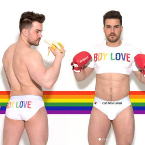 PATON 2023, Nueva Llegada, Ropa Interior Sexy Personalizada para Hombre, Serie Arcoíris, Bóxer, Calzoncillos, Camiseta, Camiseta sin Mangas, Suspensorio, Tanga, Top Corto, Tang - Product Image 1