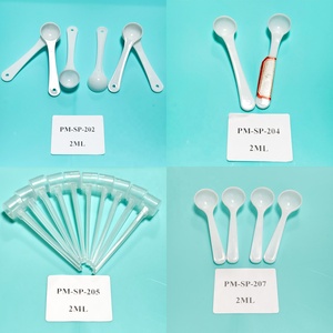 Высококачественные пластиковые ложки для пищевых продуктов на заказ, объемом 2 мл, 5 мл, 10 мл, 20 мл, 50 мл - Product Image 3