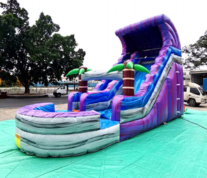 สไลเดอร์<span class=keywords><strong>เป่า</strong></span><span class=keywords><strong>ลม</strong></span>25ft แบบสไลเดอร์น้ำสองชั้นสไลเดอร์เป่าลมสำหรับเช่า - Product Image 1