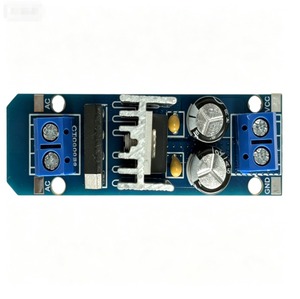 5V LM7805 โมดูลควบคุมแรงดันไฟฟ้า AC DC อินพุตบอร์ดจ่ายไฟ 0.5A เอาต์พุตคงที่สำหรับอาร์ดูโน่ ดีไอวายโครงการอิเล็กทรอนิกส์ - Product Image 1