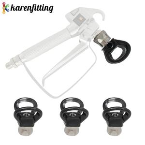 Kit de buses de pulvérisation sans air réversibles avec embouts et sièges, ensemble de buses autonettoyantes pour pistolets de peinture professionnels - Product Image 1