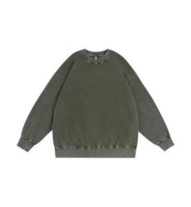 Fabricantes de Ropa, Personalizado, Alta Calidad, 100% Algodón, Forrado, Lavado Vintage, 350g, Casual, Holgado, Invierno, Unisex, Manga Larga - Product Image 3