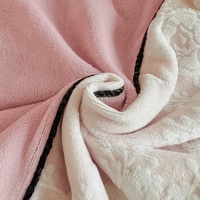 Parure de lit 4 pièces en velours de lait gaufré haut de gamme, housse de couette en flanelle luxueuse et chaude, ultra douce et confortable, pour la maison