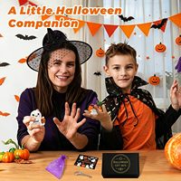 Poupées en crochet positives pour le soutien émotionnel, fantômes citrouilles, faites à la main en fil doux texturé, cadeaux d'Halloween effrayants pour femmes et hommes