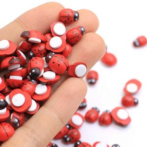 Accessoires pour décoration <span class=keywords><strong>de</strong></span> la maison, coccinelle en bois, perles, insectes Kawaii, cabine à dos plat, nœud papillon, décor pour <span class=keywords><strong>téléphone</strong></span>, offre spéciale - Product Image 5