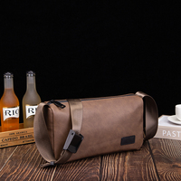 Sac bandoulière vintage multifonctionnel pour homme, idéal pour le quotidien, l'école, le bureau, les voyages et les activités de plein air, avec fermeture éclair, portable