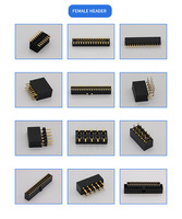 Conector de doble fila hembra, receptáculo macho de doble fila de montaje superficial, conector apilable PC104 largo para Raspberry Pi