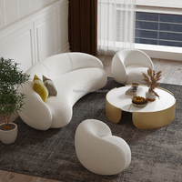 Fauteuil d'appoint en velours, fauteuil de détente moderne, canapé simple pour salon