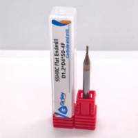 Fraise HRC55 pour acier inoxydable 1.0MM 1.2MM 1.5MM 1.6MM 1.8MM 2.0MM 0.9MM 2.5MM en carbure pour machines-outils CNC