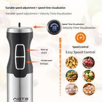 Mixeur Électrique Portable Multifonction Cinq-en-Un AOTE, Boîtier en Acier Inoxydable, Moteur en Cuivre Pur, Nettoyage Automatique en Plastique 2