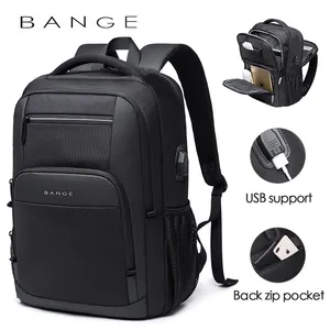 Mochila de nylon impermeável para laptop, mochila barata de fábrica, para estudantes, laptop, viagens, escola, à prova de água, bolsa usb