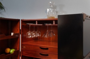 مستوردة فاخرة خفيفة من الماهوجني قديمة قابلة للنقل مع قفل من الخشب الصلب مصممة لتخزين منزل فيلا وخزانة عرض - Product Image 5