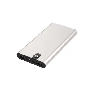 Portátil Ultra Slim Power Bank USB Tipo C Celular Dispositivo Rápido Carregamento Power Bank 10000 mAh Logotipo Personalizado