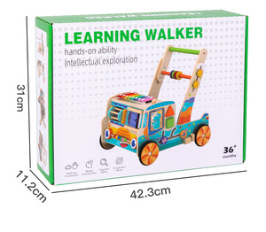 Meilleures ventes de marchettes en bois pour enfants avec roues, jouets de piano pour l'éducation précoce des enfants, garçons et filles-certifié CE - Product Image 6