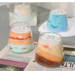 Kit de fabrication de bougies LANJO DIY avec sable coloré et cire décorative, kit d'artisanat de fabrication de bougies faites à la main - Product Image 5