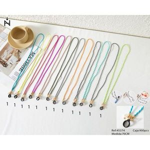 Catenella a Tre Funzioni in Corda da 70CM per Occhiali e Collane, Accessorio di Moda - Product Image 1