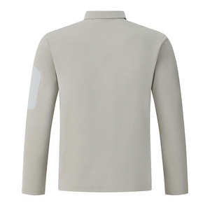 Maglietta da Uomo con Mezza Zip, Tinta Unita, Sportiva, ad Asciugatura Rapida, Casual, per Lavoro e Golf, <span class=keywords><strong>Manica</strong></span> <span class=keywords><strong>Lunga</strong></span> - Product Image 3