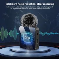 Microphone Lavalier Sans Fil Double PULUZ Pro avec Réduction de Bruit ENC pour Téléphone Type-C, Karaoké, Diffusion en Direct et Vidéo