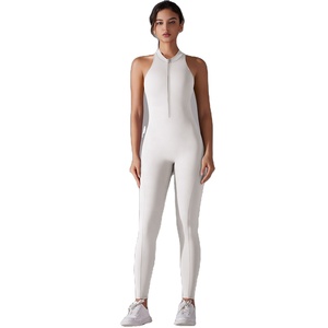 <span class=keywords><strong>Tuta</strong></span> Sportiva da Donna con Design Traforato e Cerniera, <span class=keywords><strong>Jumpsuit</strong></span> <span class=keywords><strong>Aderente</strong></span> per Yoga e Corsa, Taglie Forti - Product Image 6